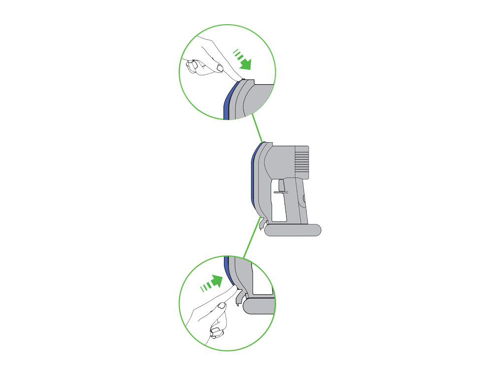 Image montrant comment installer le filtre dans votre machine.